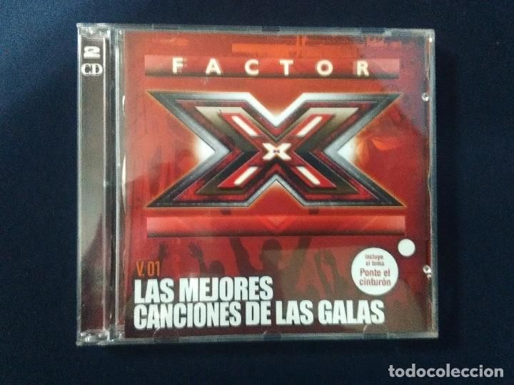 CDs de m&uacute;sica: FACTOR X LAS MEJORES CANCIONES DE LAS GALAS - Foto 1
