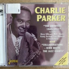 CDs de Música: - DOBLE CD - CHARLIE PARKER. THE QUINTETS (1945-1951) + COLLABORATIONS (JASMINE RECORDS 2002).