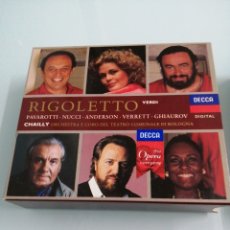 CD di Musica: RIGOLETTO. VERDI. PAVAROTTI. NUCCI. ANDERSON. GHIAUROV. 2 CDS Y LIBRETO.. Lote 186077733