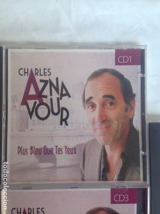 CDs de m&uacute;sica: 3 CDS DE CHARLES AZNAVOUR RECOPILATORIO - Foto 2