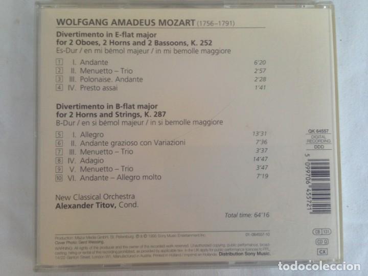 CDs de m&uacute;sica: MOZART DIVERTIMENTI - Foto 2