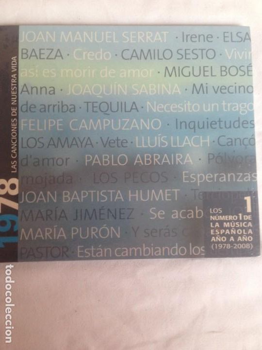 CDs de m&uacute;sica: 1978 LAS CANCIONES DE NUESTRA VIDA / CD DE 2008 - Foto 1