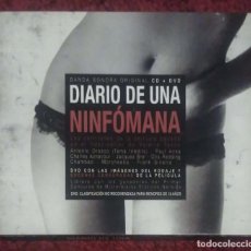 CDs de Música: B.S.O. DIARIO DE UNA NINFOMANA - CD + DVD 2008 (ANTONIO OROZCO, PAUL ANKA, FRANK SINATRA, CHAMBAO..). Lote 186260183