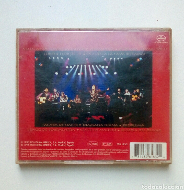CDs de m&uacute;sica: Ketama - De aki a ketama, Polygram Iberica, 1995. Spain. - Foto 6