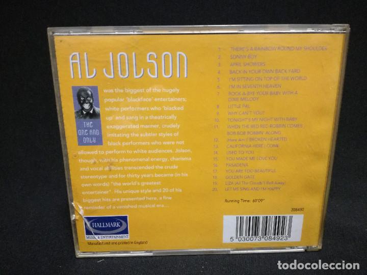 CDs de m&uacute;sica: CD - AL JOLSON - THE ONE AND ONLY - Foto 2
