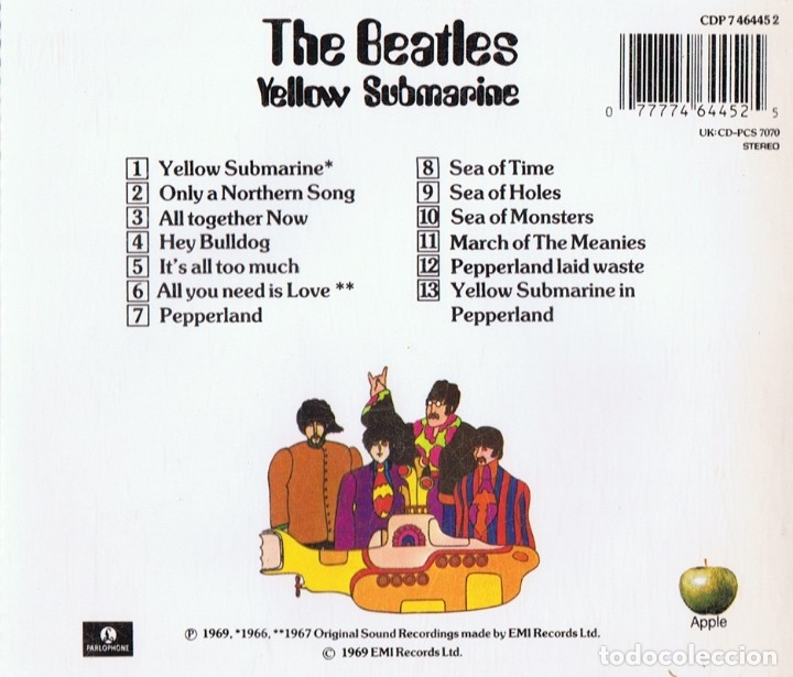 CDs de m&uacute;sica: THE BEATLES YELLOW SUBMARINE (CD) - Foto 2