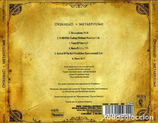 CDs de m&uacute;sica: Overhead - Metaepitome - CD - Foto 2