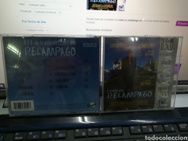 CDs de m&uacute;sica: Como un rel&aacute;mpago cd b.s.o. 1996 - Foto 1