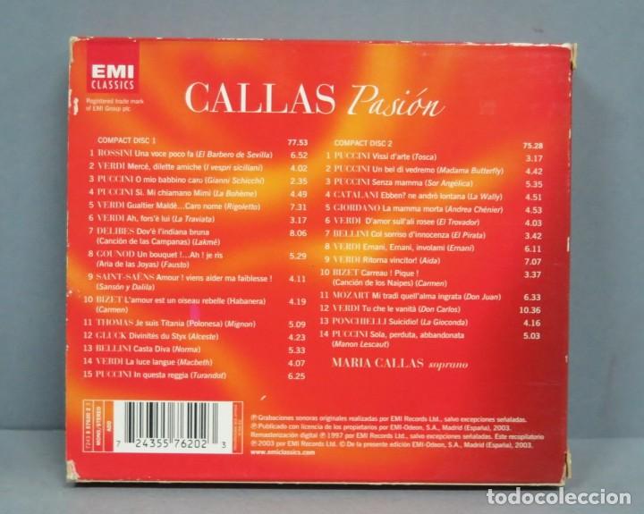 CDs de m&uacute;sica: 2 CD. CALLAS PASION - Foto 2