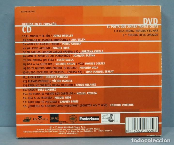 CDs de m&uacute;sica: CD + DVD. NERUDA EN EL CORAZ&Oacute;N - Foto 2