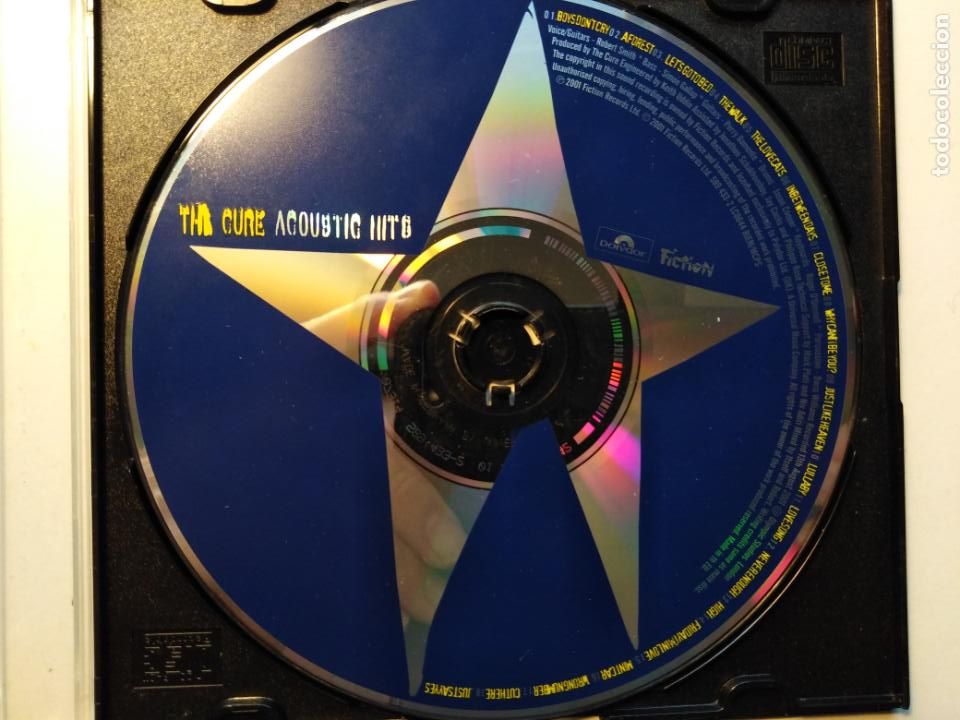 CD de M&uacute;sica: The Cure-Acoustic Hits (cd.Fiction Records, Polydor.2001) solo cd sin artwork o caja