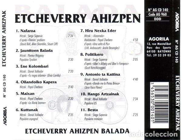 CDs de m&uacute;sica: Etcheverry Ahizpen - Balada - CD - Foto 2