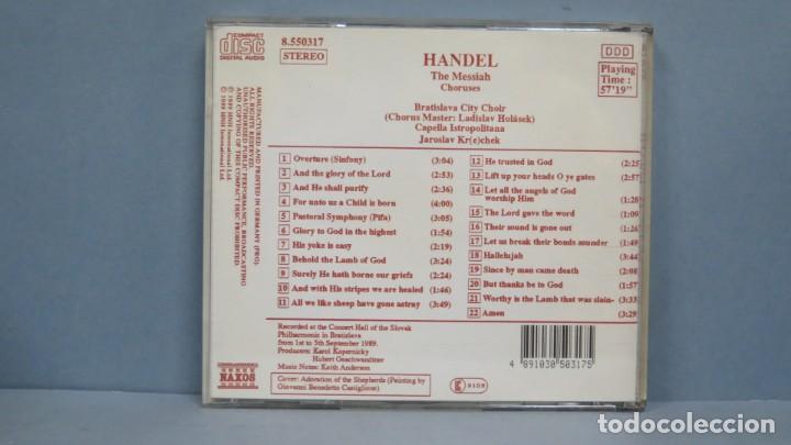 CDs de m&uacute;sica: CD. HANDEL. MESSIAH. NAXOS - Foto 2