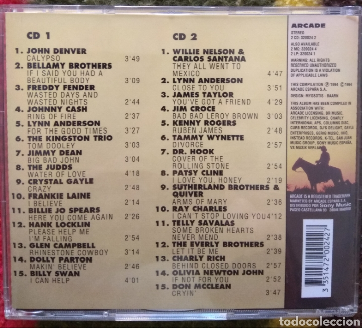 CDs de m&uacute;sica: Lo Mejor Del Country 2 - Foto 2