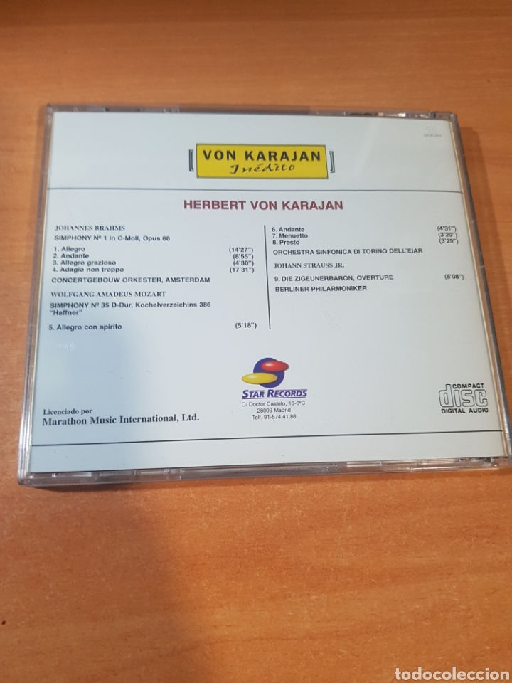 CDs de m&uacute;sica: Von Karajan In&eacute;dito CD - Foto 2