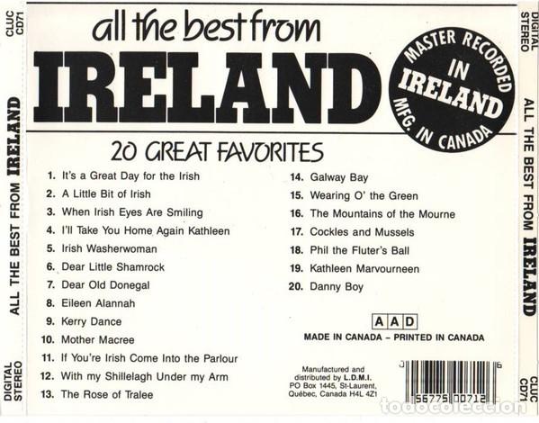 CDs de m&uacute;sica: All The Best From Ireland - CD - Foto 2