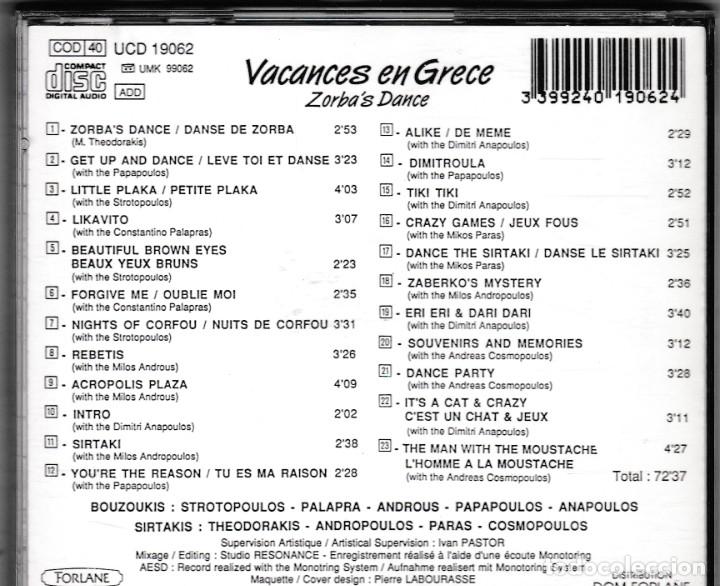 CDs de m&uacute;sica: Vacances en Grece / Greece Holidays - CD - Foto 2