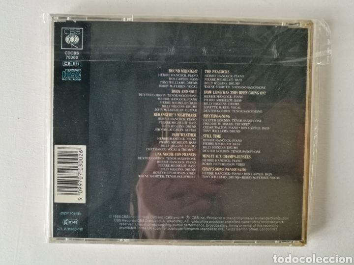 CDs de m&uacute;sica: ROUND MIDNIGHT - banda sonora original - CD - Foto 2