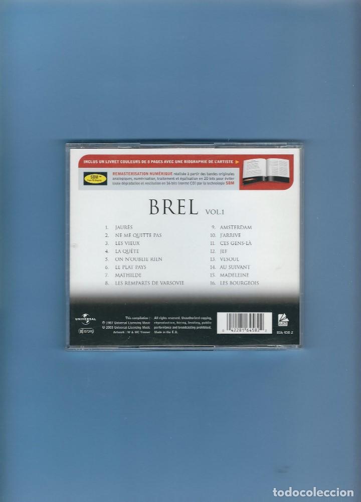 CDs de m&uacute;sica: CD - JACQUES BREL - 16 &Eacute;XITOS - Foto 2