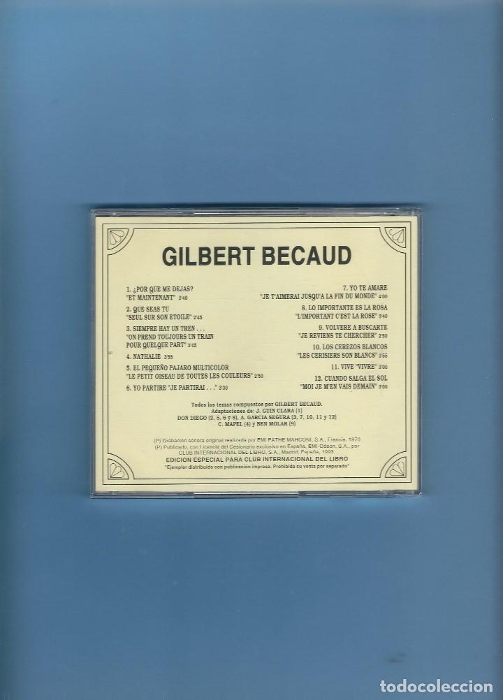 CDs de m&uacute;sica: CD - GILBERT BECAUD - 12 &Eacute;XITOS - Foto 2