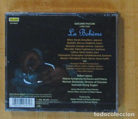 CDs de m&uacute;sica: PUCCINI - LA BOHEME - CD - Foto 2