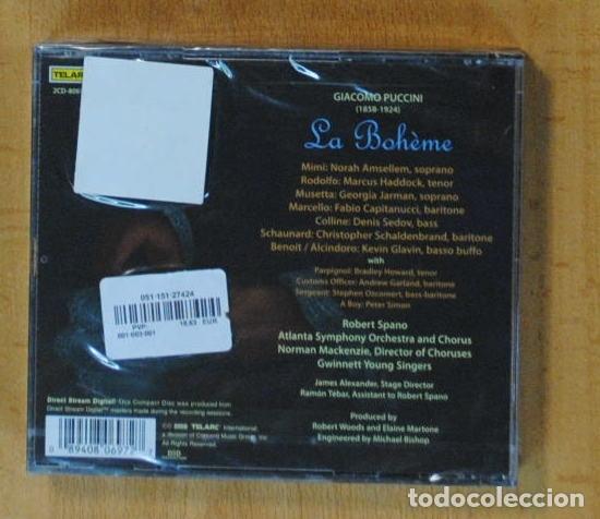CDs de m&uacute;sica: PUCCINI - LA BOHEME - CD - Foto 2