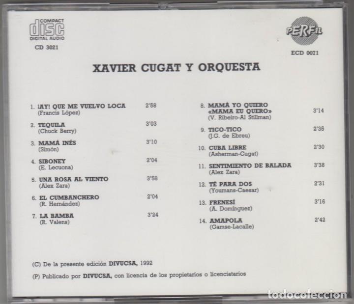 CDs de m&uacute;sica: Xavier Cugat y orquesta cd 14 temas 1992 Divucsa - Foto 2