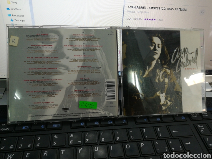 CDs de m&uacute;sica: Ana Gabriel cd amores 1992 - Foto 1