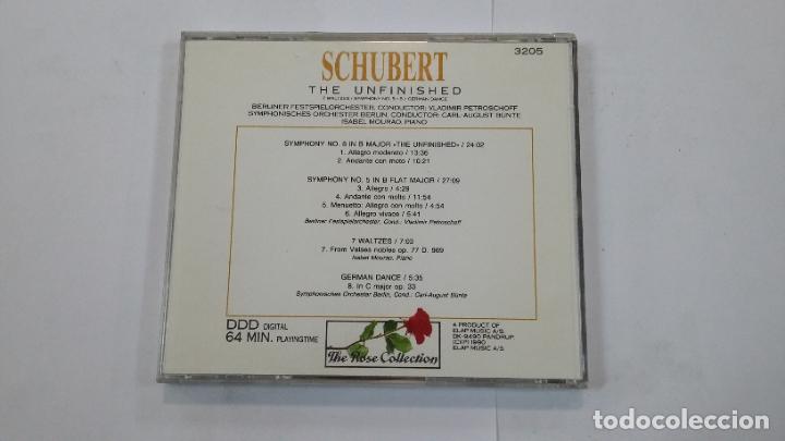 CDs de m&uacute;sica: SCHUBERT. THE UNFINISHED. CD. TDKCD22 - Foto 3