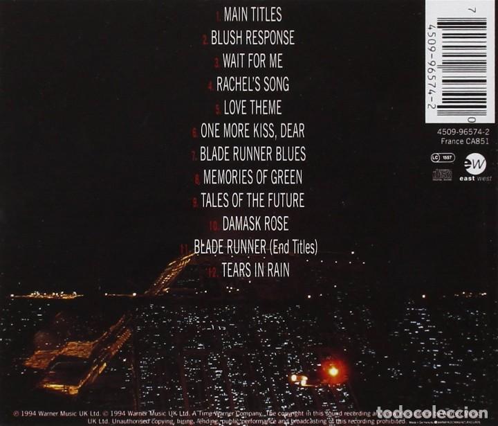 CDs de m&uacute;sica: BLADE RUNNER  DESCATALOGADA - Foto 2