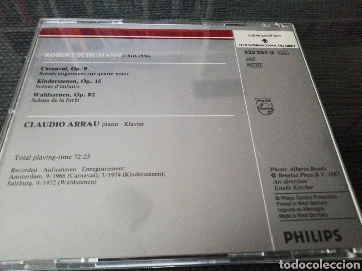 CDs de m&uacute;sica: Schumann. Carnaval. Claudio Arrau, Philips. - Foto 2