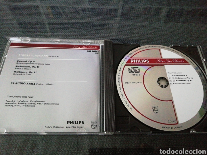 CDs de m&uacute;sica: Schumann. Carnaval. Claudio Arrau, Philips. - Foto 3