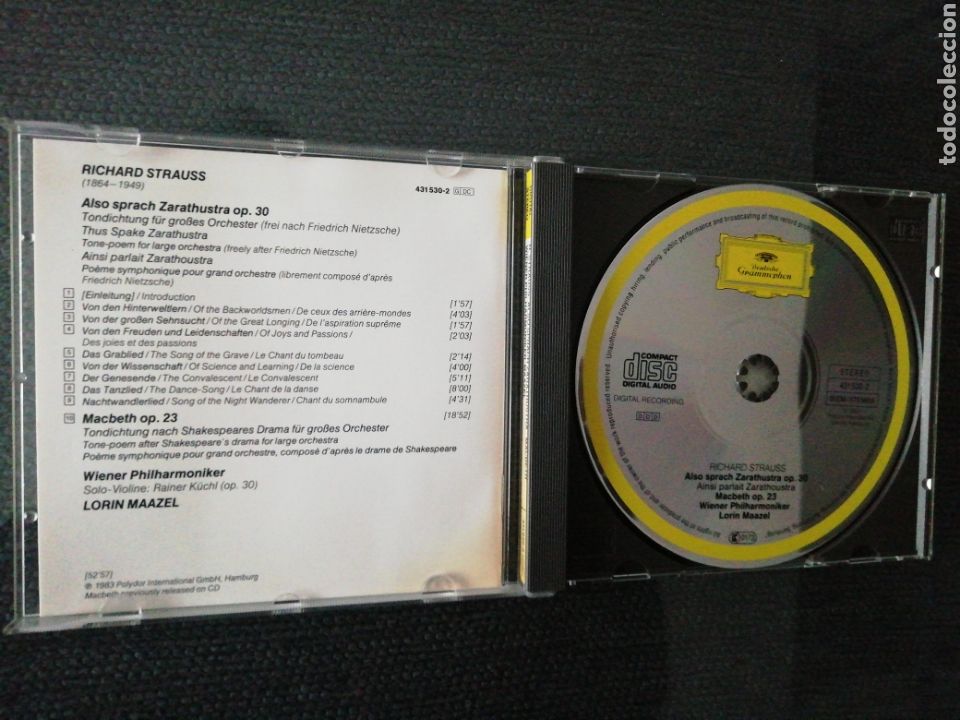 CDs de m&uacute;sica: Richard Strauss. Also sprach Zarathustra. Macbeth. - Foto 3