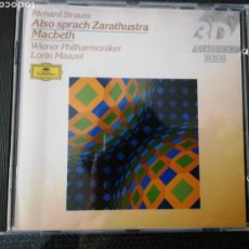 CDs de Música: RICHARD STRAUSS. ALSO SPRACH ZARATHUSTRA. MACBETH.. Lote 190014420