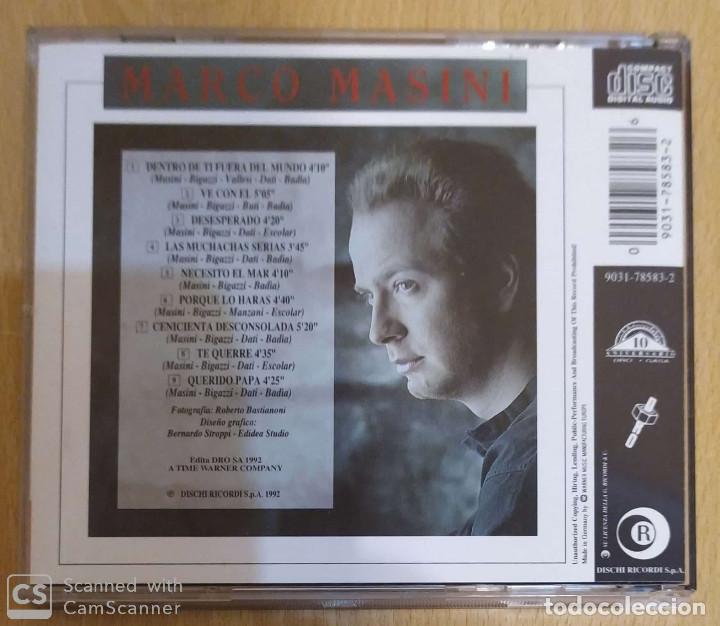 CDs de m&uacute;sica: MARCO MASINI (MARCO MASINI) CD 1992 - Foto 2