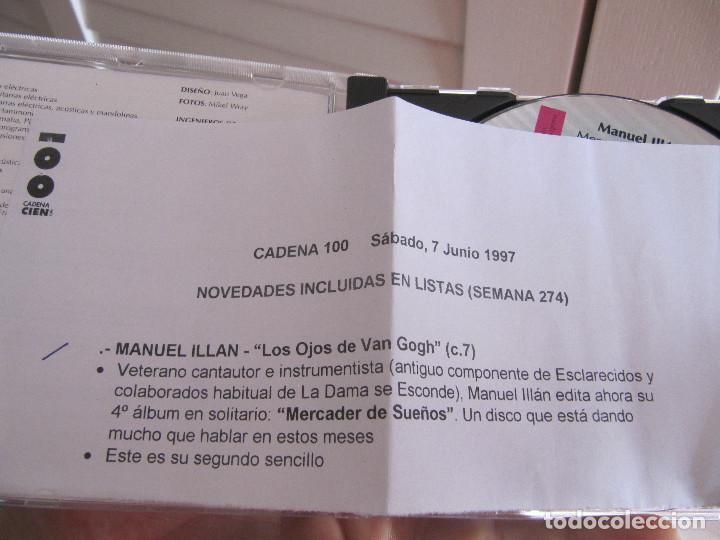 CDs de m&uacute;sica: MANUEL ILL&Aacute;N - MERCADER DE SUE&Ntilde;OS (CD) 1997 DE CADENA 100 - Foto 4