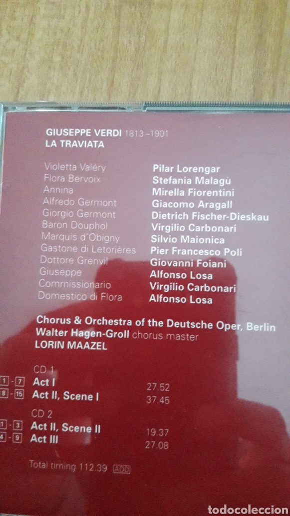CDs de m&uacute;sica: LA TRAVIATA. GIUSEPPE VERDI. DOBLE CD - Foto 2