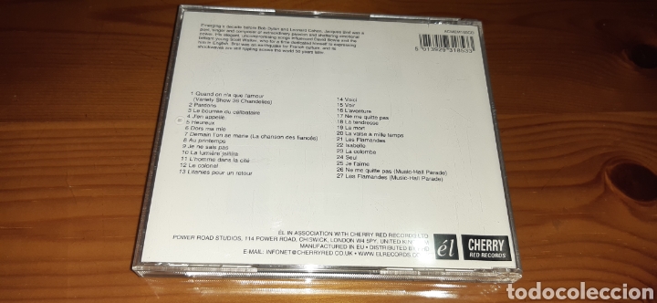 CDs de m&uacute;sica: Cd JACQUES BREL ,MY DEATH - Foto 2