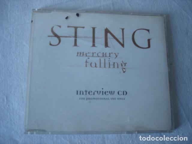 CDs de m&uacute;sica: Sting   Mercury Falling Interview CD (promo) - Foto 1