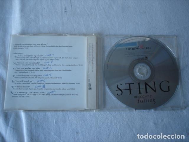CDs de m&uacute;sica: Sting   Mercury Falling Interview CD (promo) - Foto 2