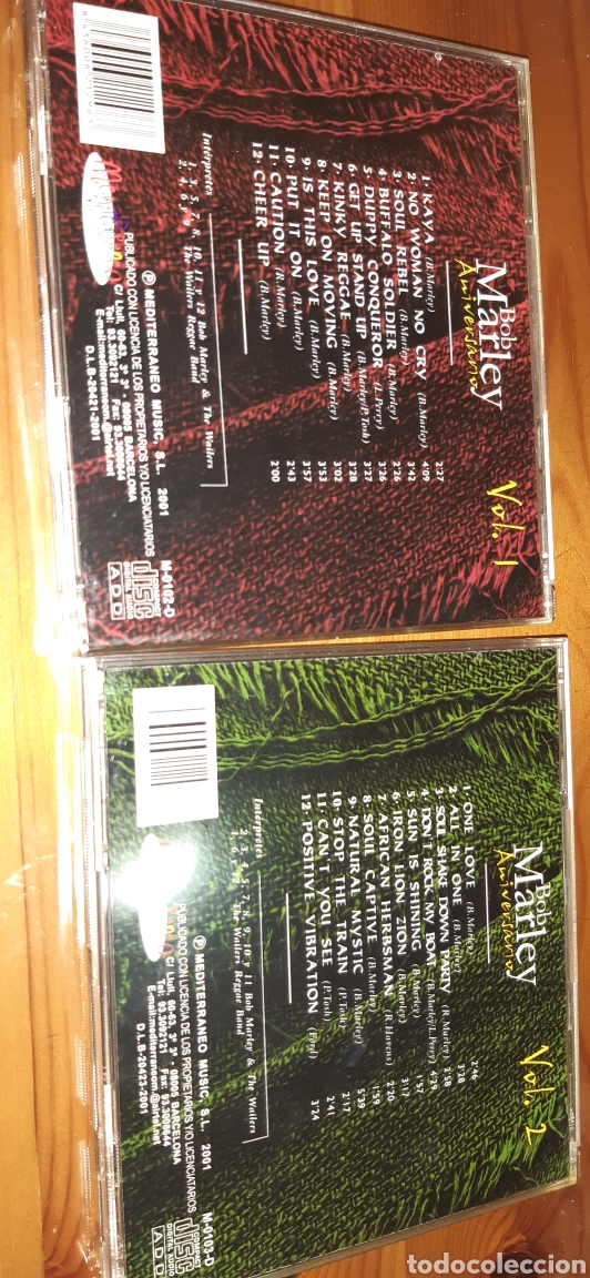 CDs de m&uacute;sica: Lote 2 cd,s BOB MARLEY - Foto 2