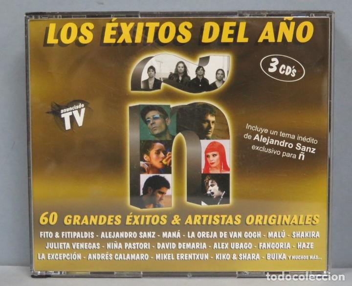 CDs de m&uacute;sica: 3 CD. LOS EXITOS DEL A&Ntilde;O &Ntilde;. 60 GRANDES EXITOS - Foto 1