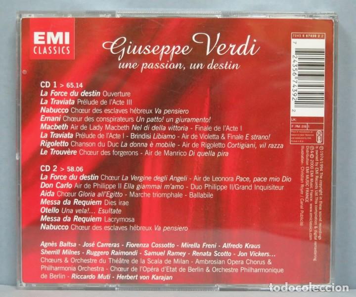CDs de m&uacute;sica: CD. VERDI. Une Passion, Un destin - Foto 2
