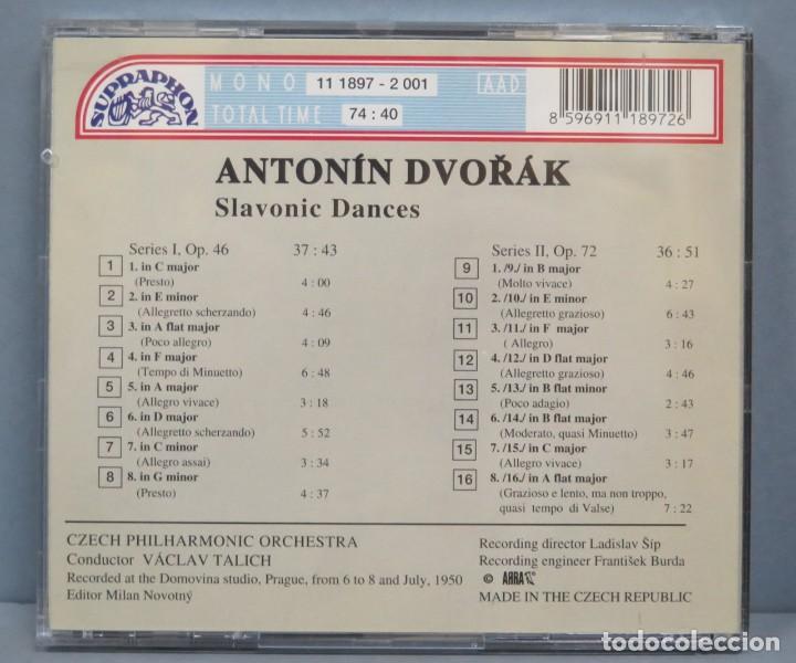 CDs de m&uacute;sica: CD. DVORAK. SLAVONIC DANCES. SUPRAPHON - Foto 2