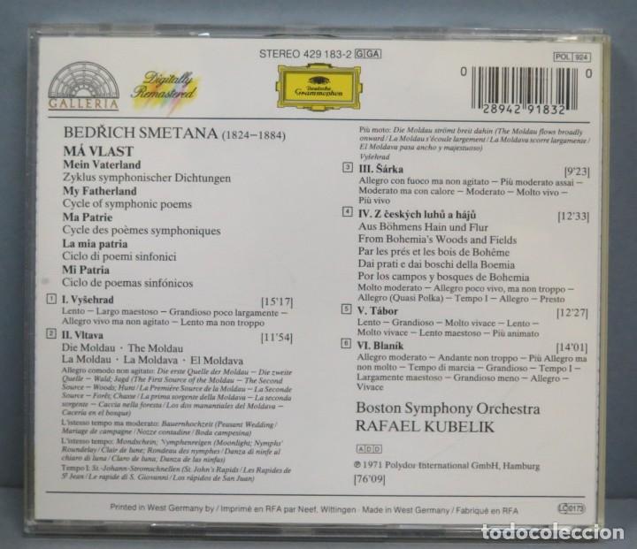 CDs de m&uacute;sica: CD. SMETANA. BLAST. KUBELIK - Foto 2