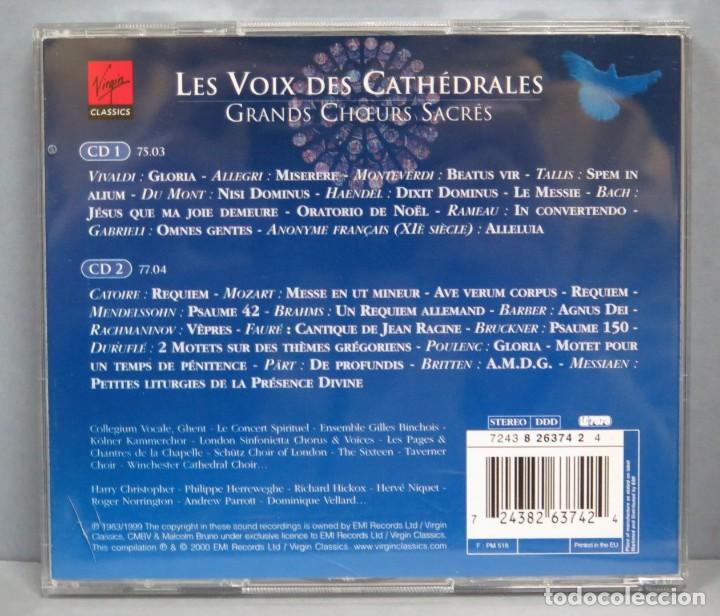 CDs de m&uacute;sica: 2 CD. LES VOIX DES CATHEDRALES - Foto 2