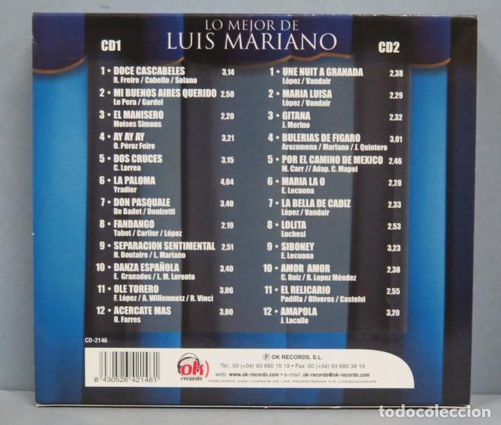 CDs de m&uacute;sica: 2 CD. LO MEJOR DE LUIS MARIANO - Foto 2