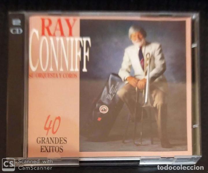 CDs de m&uacute;sica: RAY CONNIFF SU ORQUESTA Y COROS (40 GRANDES EXITOS) 2 CDs 1994 - Foto 1