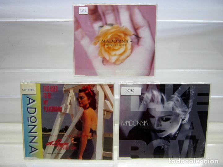 CDs de m&uacute;sica: lote 3 cd promo single Madonna - Foto 1