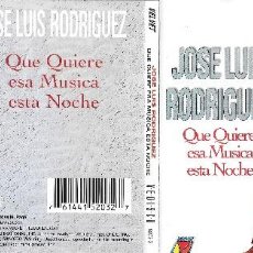 CDs de Música: JOSE LUIS RODRÍGUEZ - QUE QUIERE ESA MÚSICA ESTA NOCHE. Lote 190517736
